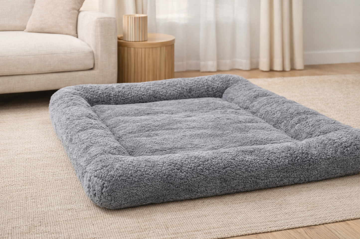 Hondenkussen gevoerd